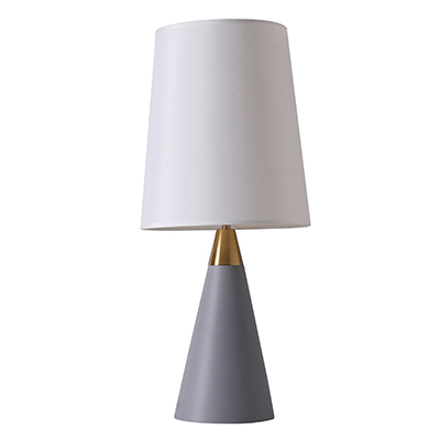 仿水泥質感布罩三角裝飾桌燈