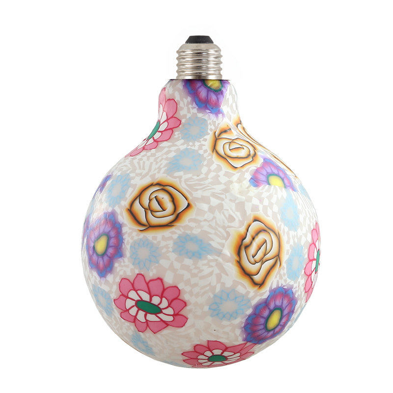 塗鴉5W LED燈泡-花世界