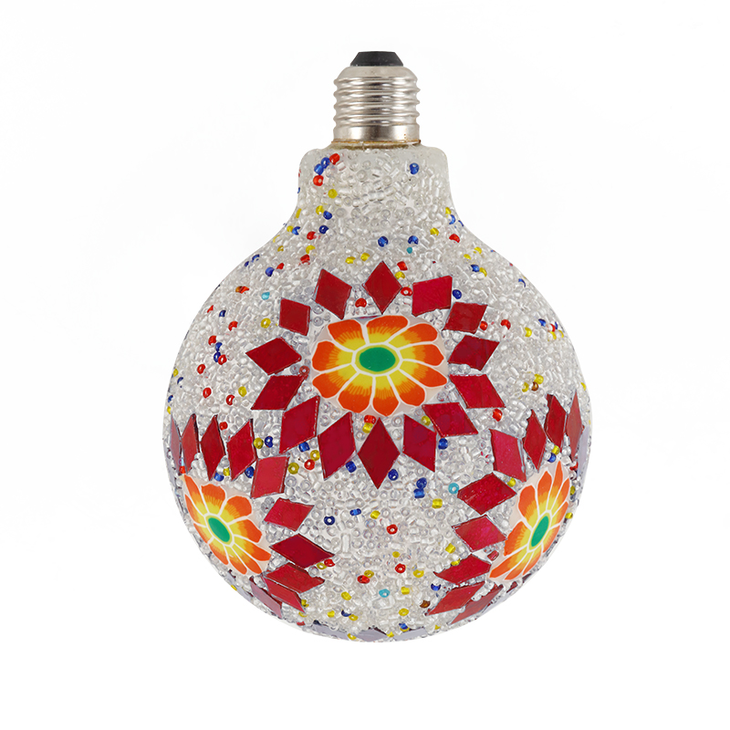 馬賽克5W LED燈泡-太陽紅