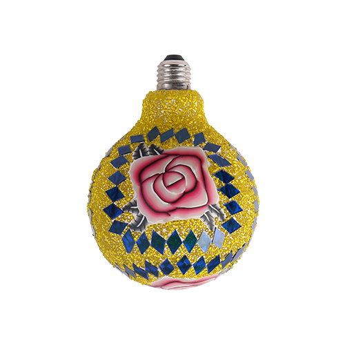 馬賽克5W LED燈泡-玫瑰黃